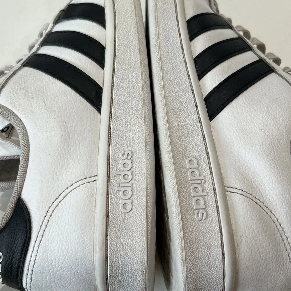 Adidas Mens Grand Court F36392 White Casual Shoes Sneakers Size 12